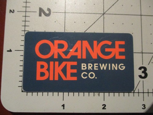 Adesivo arancione bici birra - bici,