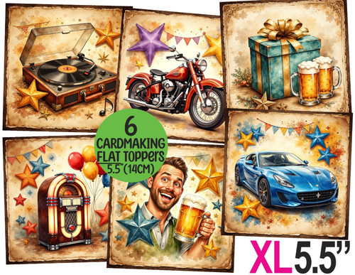 Topper biglietto compleanno - topper,