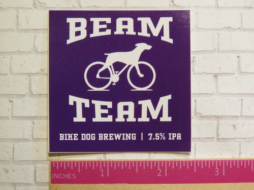 Adesivo birra bike - 2,5", ~